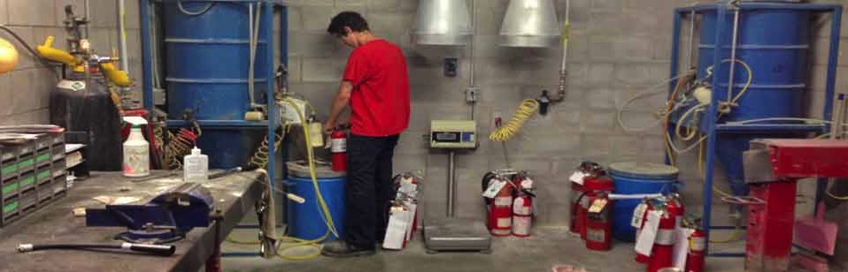 Refilling extinguisher